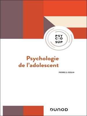 cover image of Psychologie de l'adolescent--5e éd.